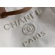 Replica Borsa shopping Deauville con logo Pearl A66941 Beige