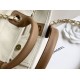 Replica Borsa shopping Deauville con logo Pearl A66941 Beige