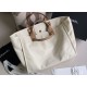 Replica Borsa shopping Deauville con logo Pearl A66941 Beige