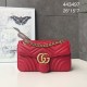 Replica Borsa mini GG Marmont Matelasse 443497 rossa