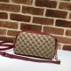 Replica Borsa a tracolla GG Marmont piccola 447632 Rossa