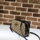 Replica Borsa a tracolla GG Marmont piccola 447632 Nera