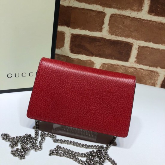 Replica Borsa Dionysus Super Mini 476432 Rossa