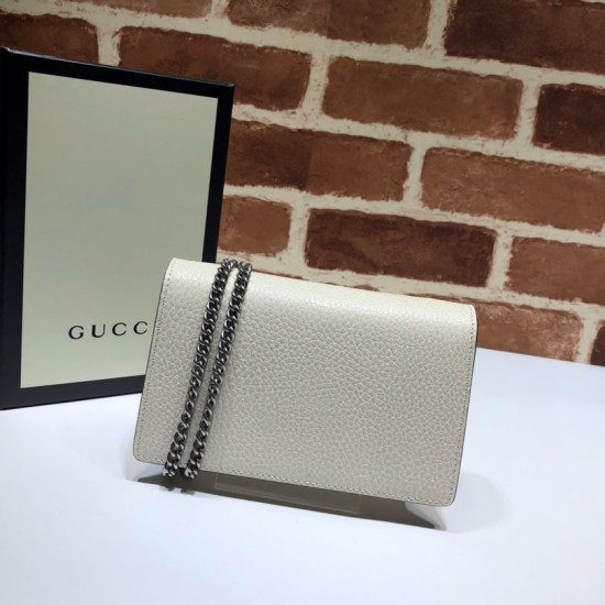 Replica Borsa Dionysus Super Mini 476432 Bianca