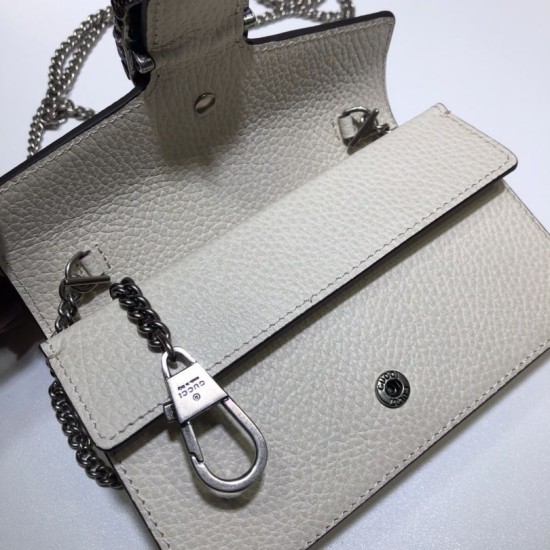 Replica Borsa Dionysus Super Mini 476432 Bianca