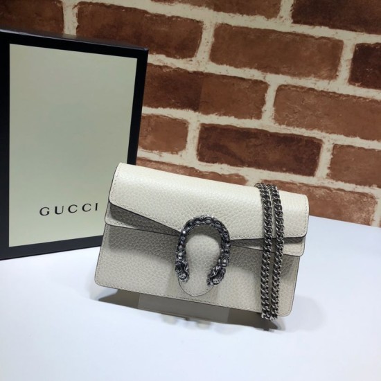 Replica Borsa Dionysus Super Mini 476432 Bianca