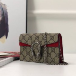 Replica Borsa GG Supreme Super Mini 476432 Marrone