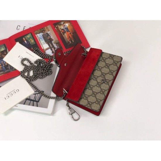 Replica Borsa GG Supreme Super Mini 476432 Marrone