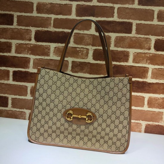 Replica Borsa tote media 1955 Horsebit 623694 marrone