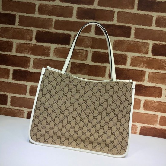 Replica Borsa tote media 1955 Horsebit 623694 bianca
