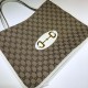 Replica Borsa tote media 1955 Horsebit 623694 bianca