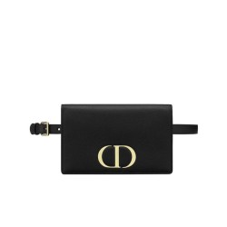 Replica Pochette 2 in 1 di vitello Montaigne Christian Dior 30 nera