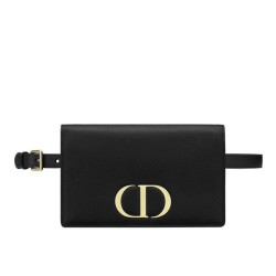 Replica Pochette 2 in 1 di vitello Montaigne Christian Dior 30 nera