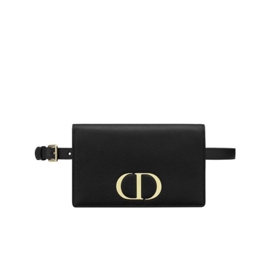 Replica Pochette 2 in 1 di vitello Montaigne Christian Dior 30 nera