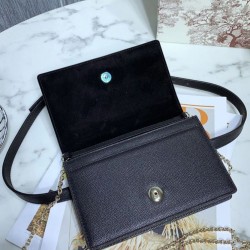 Replica Pochette 2 in 1 di vitello Montaigne Christian Dior 30 nera