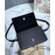 Replica Pochette 2 in 1 di vitello Montaigne Christian Dior 30 nera