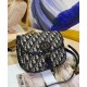 Replica Borsa Christian Dior Medium Dior Bobby Blu scuro