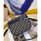 Replica Borsa Christian Dior Medium Dior Bobby Blu scuro