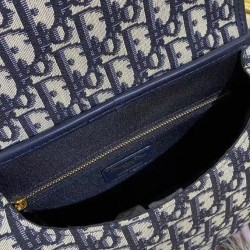 Replica Borsa Christian Dior Medium Dior Bobby Blu scuro