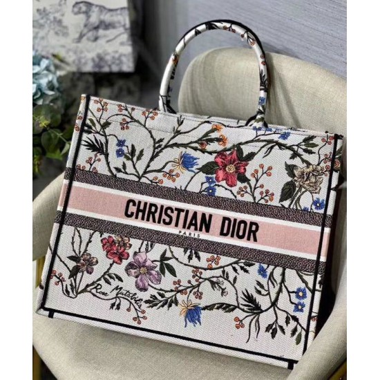 Replica Christian Dior The Book Tote Bag Bianco