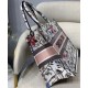 Replica Tote per libri Christian Dior piccola Dior bianca