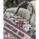 Replica Tote per libri Christian Dior piccola Dior bianca