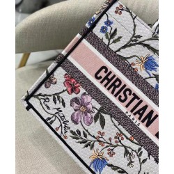 Replica Tote per libri Christian Dior piccola Dior bianca
