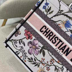 Replica Tote per libri Christian Dior piccola Dior bianca