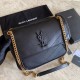Replica Borsa liscia media nera YSL Saint Laurent Niki