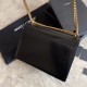 Replica Borsa media YSL Saint Laurent Sunset con finiture in oro goffrato coccodrillo