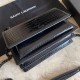 Replica Borsa media YSL Saint Laurent Sunset in hardware nero goffrato coccodrillo