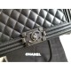 Replica Boy Classica Flap Bag A67086 Nero Argento Hardware