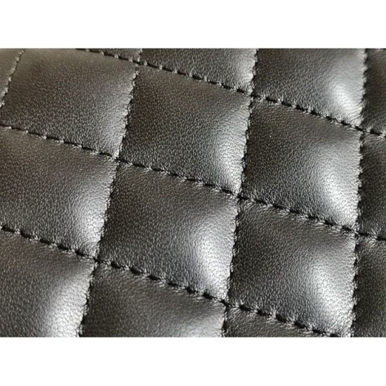 Replica Boy Classica Flap Bag A67086 Nero Argento Hardware