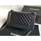 Replica Boy Classica Flap Bag A67086 Nero Argento Hardware
