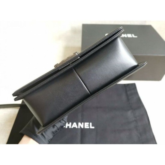 Replica Boy Classica Flap Bag A67086 Nero Argento Hardware