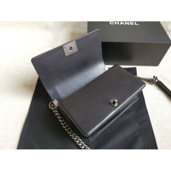 Replica Boy Classica Flap Bag A67086 Nero Argento Hardware