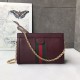 Replica Borsa a tracolla Ophidia Piccola 503878 Borgogna