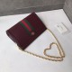 Replica Borsa a tracolla Ophidia Piccola 503878 Borgogna