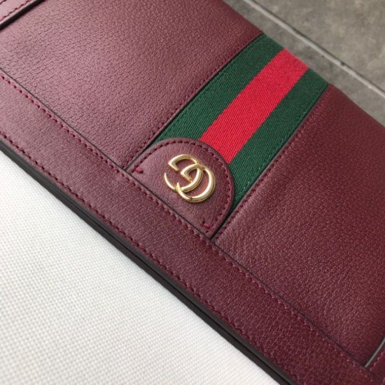 Replica Borsa a tracolla Ophidia Piccola 503878 Borgogna