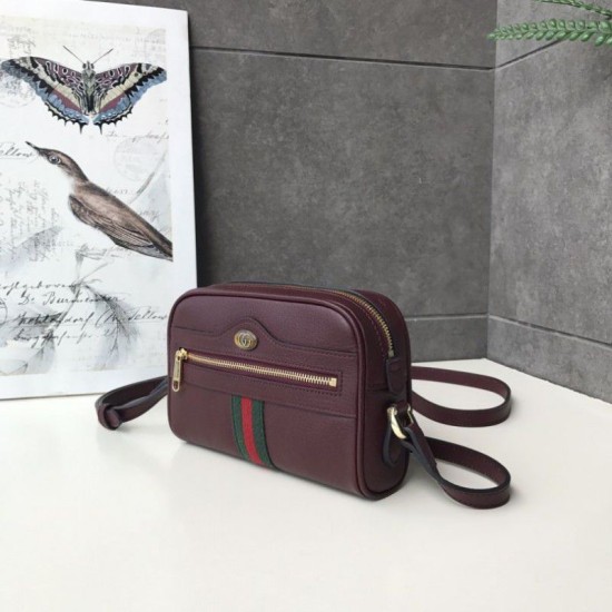 Replica Ophidia Mini Crossbody Borse 517350 Claret