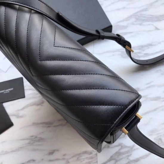 Replica Borsa a tracolla YSL Saint Laurent Joan trapuntata Y nera