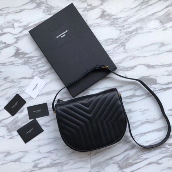 Replica Borsa a tracolla YSL Saint Laurent Joan trapuntata Y nera
