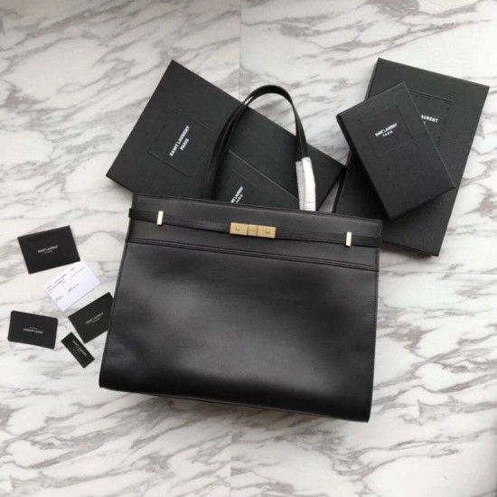 Replica Borsa a tracolla YSL Saint Laurent Medium Manhattan nera Replica Borsa a tracolla YSL Saint Laurent Medium Manhattan nera