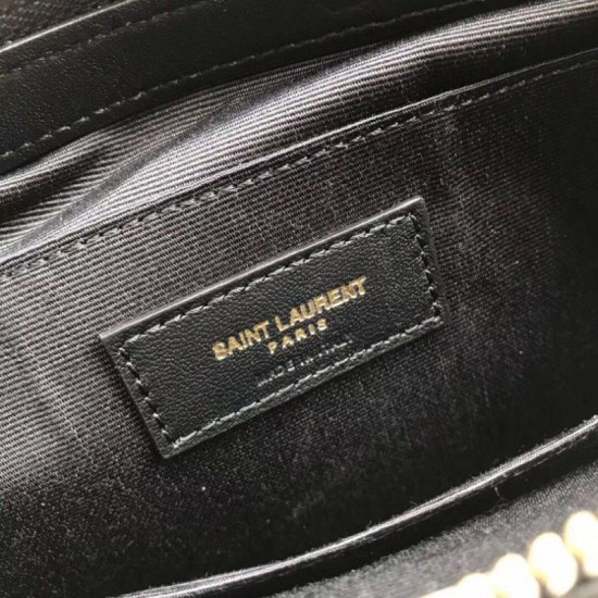 Replica YSL Saint Laurent Custodia per tablet Monogram Matelasse nera
