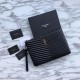 Replica YSL Saint Laurent Custodia per tablet Monogram Matelasse nera
