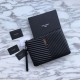 Replica YSL Saint Laurent Custodia per tablet Monogram Matelasse nera
