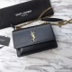 Replica Borsa YSL Saint Laurent Sunset Medium liscia oro nero