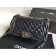 Replica Boy Classica Flap Bag A67086 Nero Argento Hardware