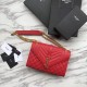 Replica Busta YSL Saint Laurent Piccola borsa Grain rosso goffrato