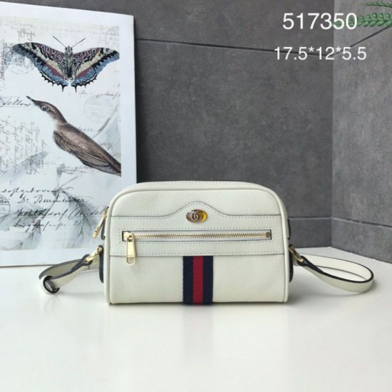 Replica Ophidia Mini Crossbody Bag 517350 Bianco